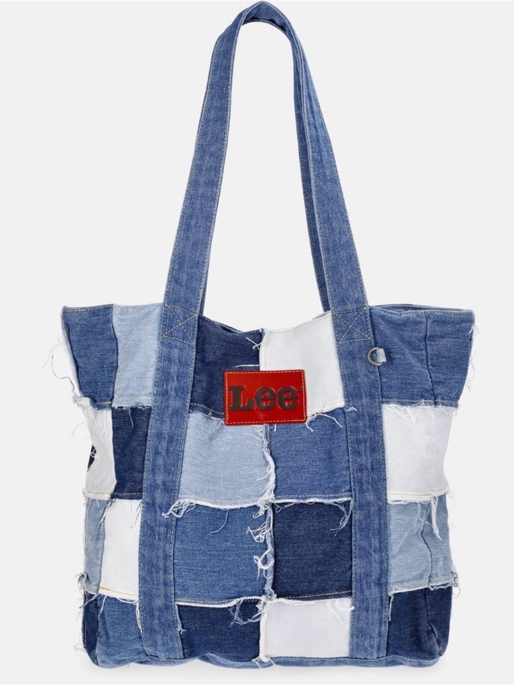 Lee Kacey Lee Denim patchwork denim tote NWT